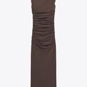 Zara Chocolate Brown Maxi Dress